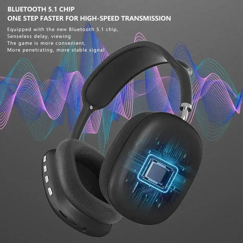 Cuffie Wireless Bluetooth P9 con Microfono, Auricolari Sportivi con Noise Cancelling per Gaming e Outdoor - N.1 Online