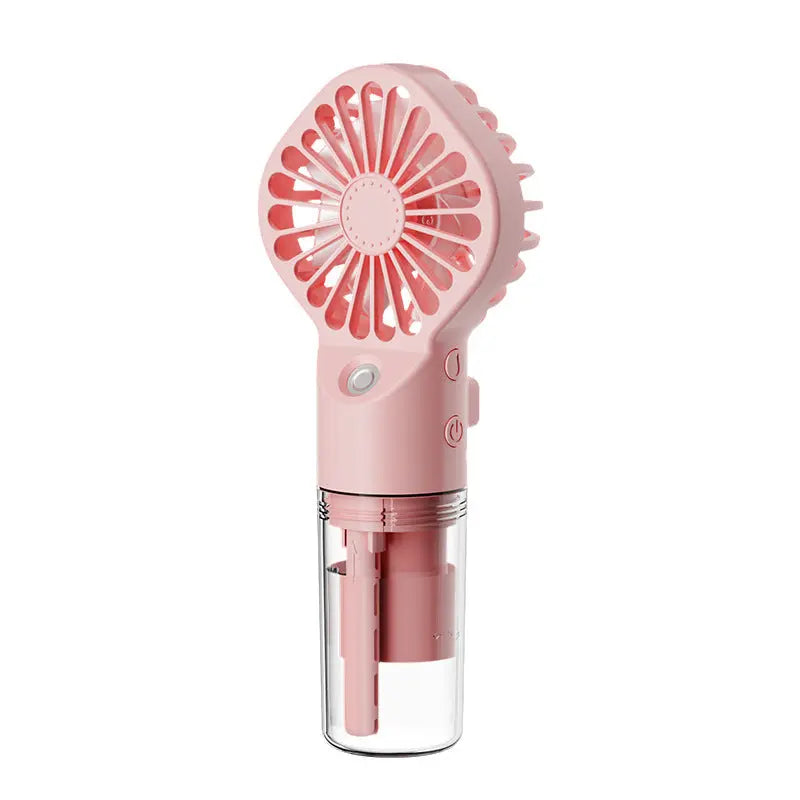 Mini Ventilatore Portatile con Spray e Umidificatore – Raffreddamento a Nebbia, 4 Velocità, USB Ricaricabile - N.1 Online