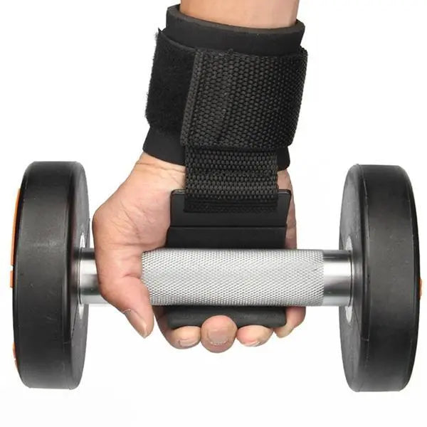 Ganci da Sollevamento con Supporto Polso – Strap Palestra Antiscivolo in Acciaio e Velcro, Coppia - N.1 Online