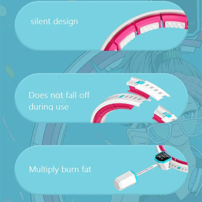 Hula Hoop Intelligente con Molla per Allenamento Addominale e Perdita di Peso – Modella Corpo e Tonifica, Rosa o Verde - N.1 Online