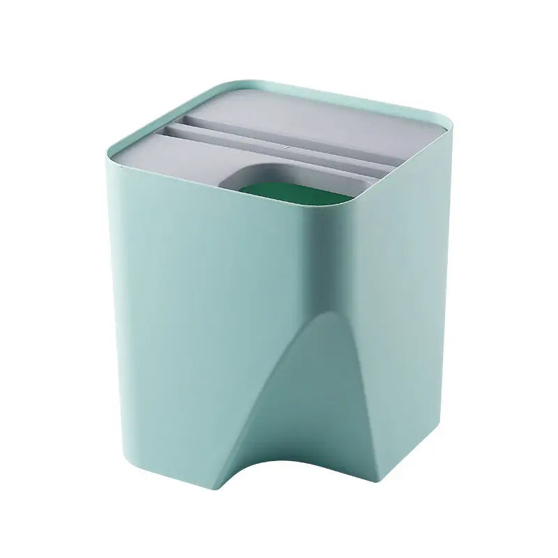 Cestino Raccolta Differenziata Impilabile per Cucina e Bagno – Pattumiera Salvaspazio con Coperchio, Separazione Asciutto e Bagnato - N.1 Online