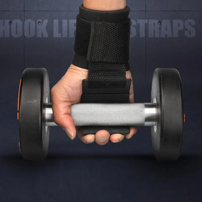 Ganci da Sollevamento con Supporto Polso – Strap Palestra Antiscivolo in Acciaio e Velcro, Coppia - N.1 Online