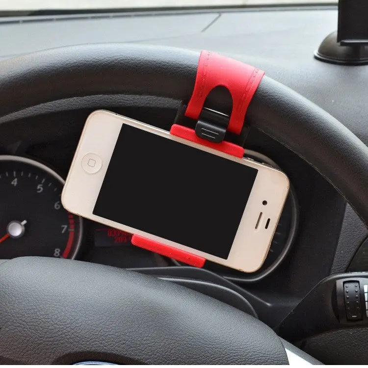 Supporto Telefono da Volante Universale – Clip Regolabile per Smartphone fino a 6.5", Compatibile con iPhone, Samsung, Huawei, GPS, Vivavoce Sicuro in Auto - N.1 Online