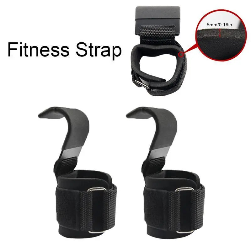 Ganci da Sollevamento con Supporto Polso – Strap Palestra Antiscivolo in Acciaio e Velcro, Coppia - N.1 Online