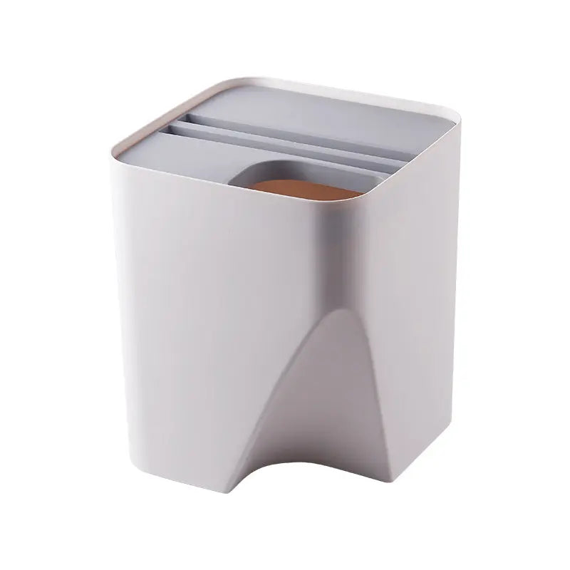 Cestino Raccolta Differenziata Impilabile per Cucina e Bagno – Pattumiera Salvaspazio con Coperchio, Separazione Asciutto e Bagnato - N.1 Online