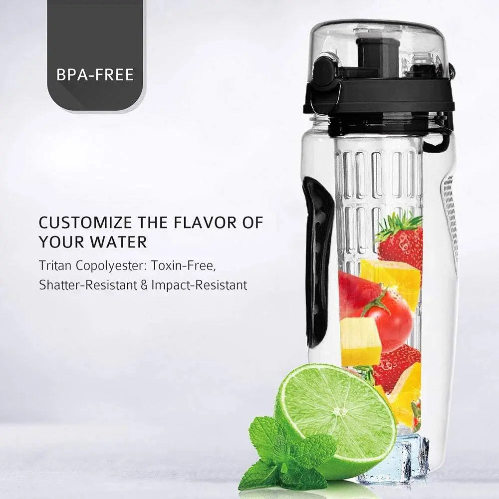 Borraccia Sportiva 1L con Infusore Frutta – Bottiglia Acqua BPA Free in TRITAN, Antigoccia e Infrangibile - N.1 Online