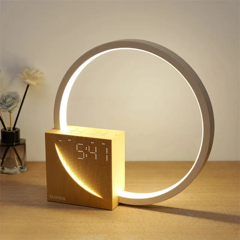 Lampada da Comodino Touch con Suoni Naturali, Sveglia e 3 Livelli di Luminosità – Lampada da Tavolo Multifunzionale per Casa - N.1 Online
