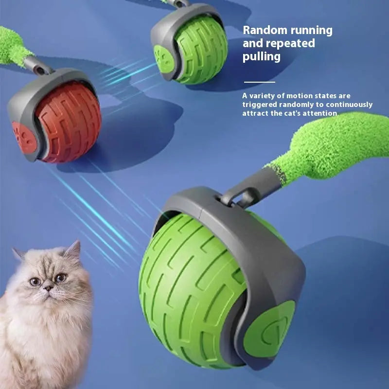 Palla Elettrica Interattiva per Gatti – Giocattolo Automatico con Movimento Intelligente, Ricaricabile USB - N.1 Online