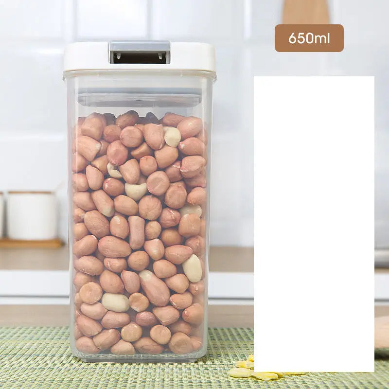 Contenitore Ermetico per Alimenti in Plastica – 350/1000ml, Moderno, Quadrato, Microonde, Colori Casuali - N.1 Online