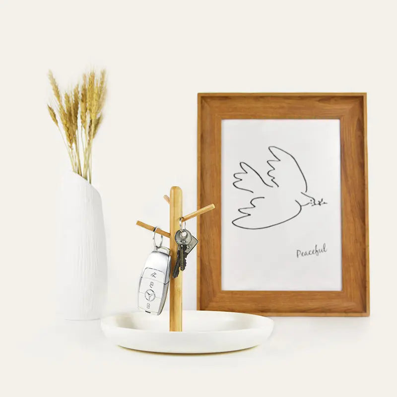 Svuotatasche Portachiavi da Scrivania o Ingresso – Organizer Tascabile in ABS, Design Minimal – Colori Nero, Bianco o Grigio - N.1 Online