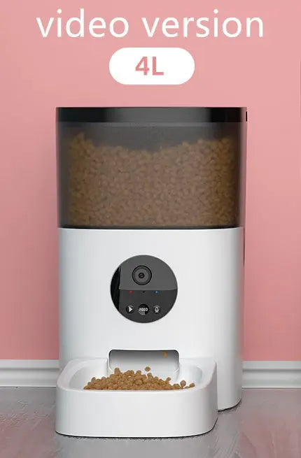 Dispenser Automatico di Cibo per Cani e Gatti – Alimentatore Intelligente con Doppia Alimentazione USB/Batteria - N.1 Online