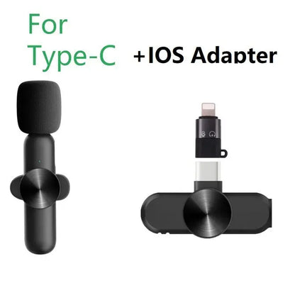 Microfono Lavalier Wireless 2.4G 1 a 2 con Cancellazione del Rumore – Plug and Play, Compatibile con Smartphone, PC e Tablet - N.1 Online