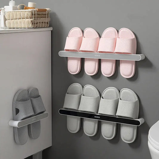 Scarpiera da Parete Salvaspazio  – Porta Pantofole Adesivo Senza Fori, Design Moderno in Plastica 100% Nuova - N.1 Online