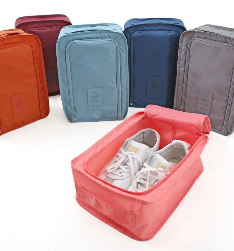 Porta Scarpe Impermeabile Pieghevole – Organizer da Parete in Nylon, Forma Cubo, Colori Vari, 30x21x11 cm - N.1 Online