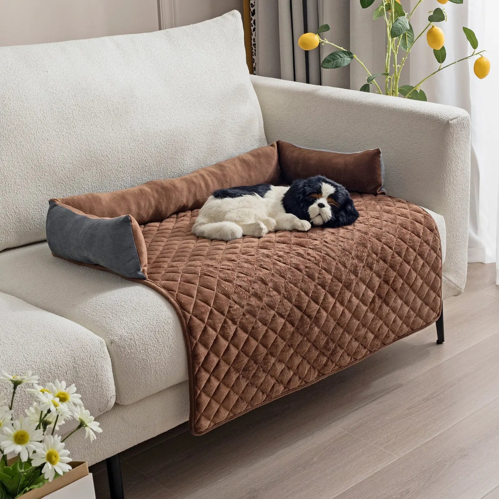 Proteggi Divano per Cani con Materassino Morbido – Letto Imbottito in Peluche per Gatti e Cani, Lavabile, Antigraffio, Antimacchia - N.1 Online
