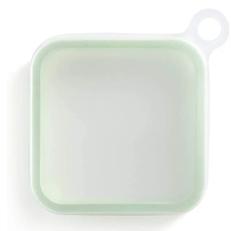 Contenitore Sandwich in Silicone Portatile – Bento Box per Toast, Microonde e Frigo, Riutilizzabile, 500ml – Verde - N.1 Online