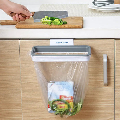 Porta Sacchetti Spazzatura da Appendere con Coperchio – Supporto in ABS per Ante e Cassetti, Salvaspazio da Cucina - N.1 Online