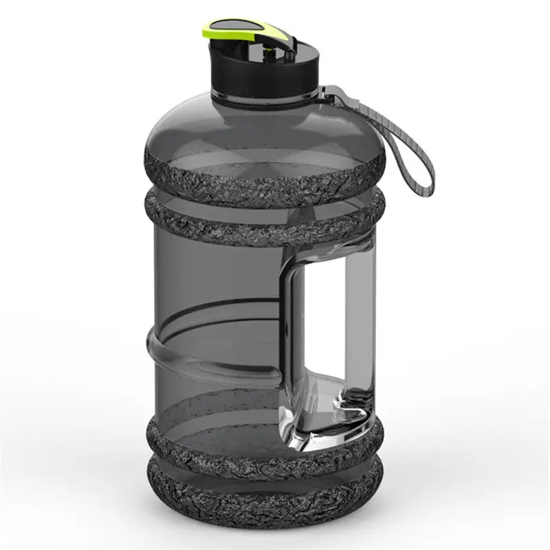 Borraccia Sportiva 2.2L Grande Capacità – Bottiglia Fitness in PETG, Antigoccia e Resistente agli Urti, Nera - N.1 Online