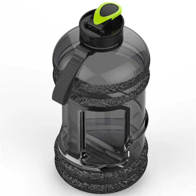 Borraccia Sportiva 2.2L Grande Capacità – Bottiglia Fitness in PETG, Antigoccia e Resistente agli Urti, Nera - N.1 Online