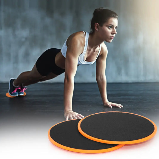Set 2 Dischi Scorrevoli per Allenamento Core e Addominali – Sliding Discs Fitness per Esercizi Corpo e Yoga - N.1 Online
