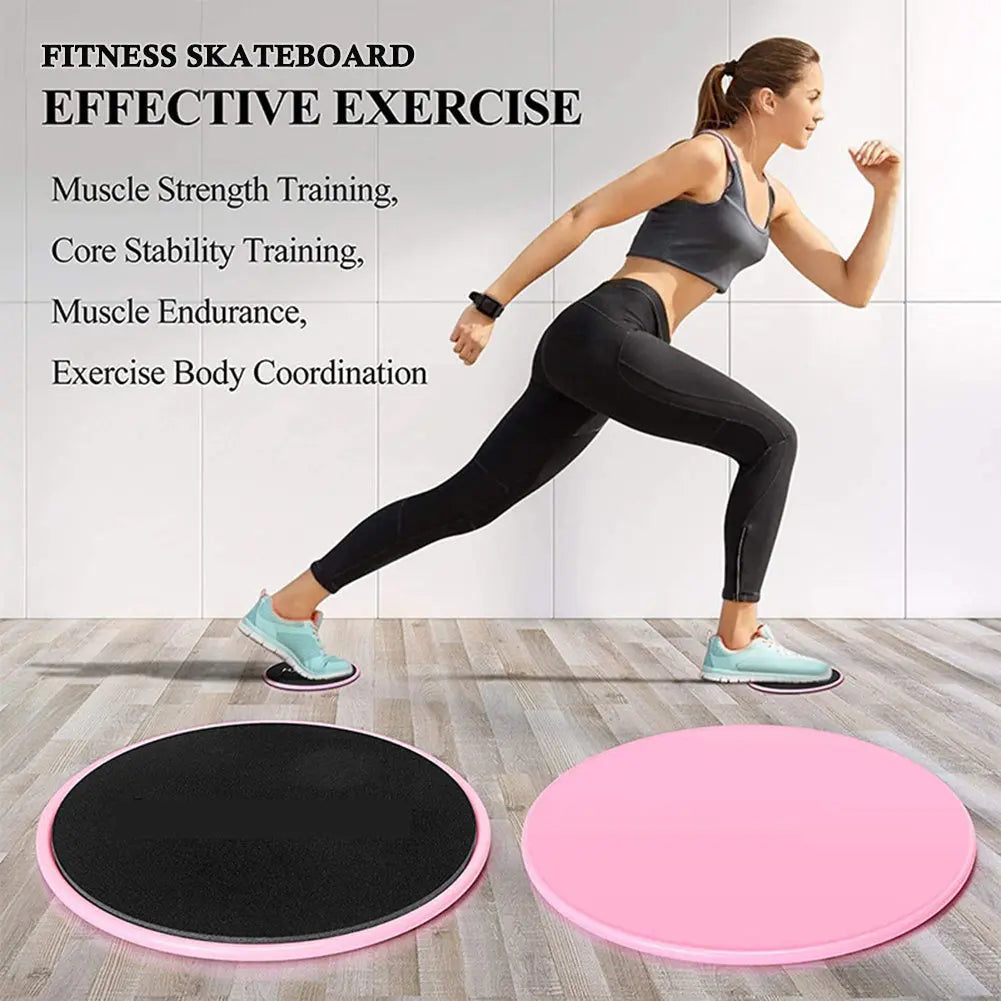 Set 2 Dischi Scorrevoli per Allenamento Core e Addominali – Sliding Discs Fitness per Esercizi Corpo e Yoga - N.1 Online