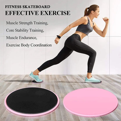 Set 2 Dischi Scorrevoli per Allenamento Core e Addominali – Sliding Discs Fitness per Esercizi Corpo e Yoga - N.1 Online