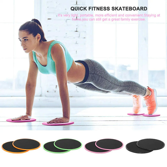 Set 2 Dischi Scorrevoli per Allenamento Core e Addominali – Sliding Discs Fitness per Esercizi Corpo e Yoga - N.1 Online