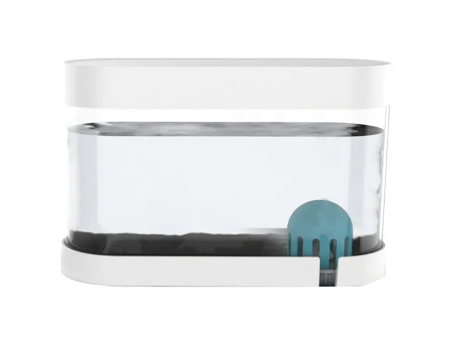 Fontanella Automatica per Cani e Gatti 1.5L con Doppia Ciotola – Dispenser Acqua Silenzioso in ABS, Bianco o Blu - N.1 Online