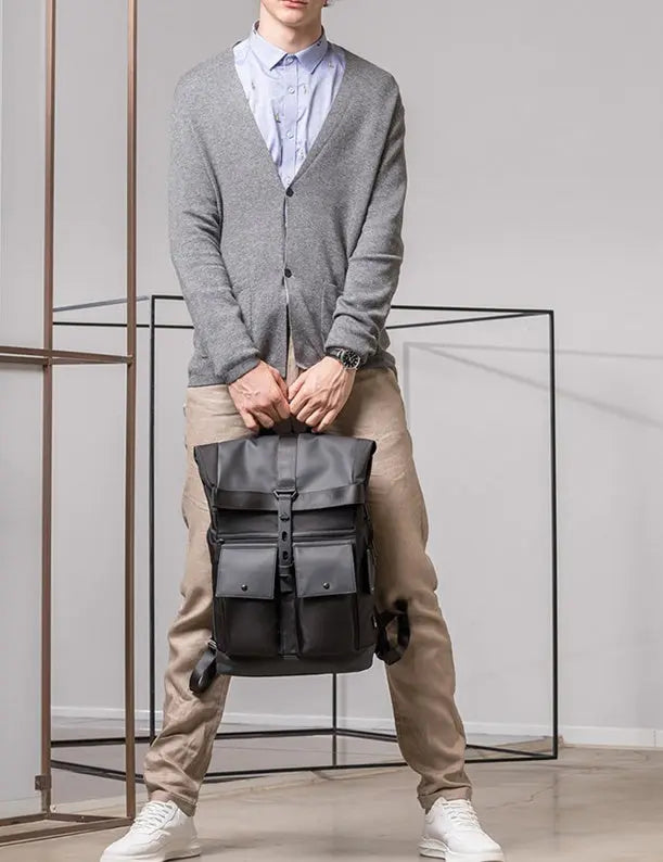 Zaino da Viaggio Uomo Antifurto Impermeabile con Porta USB – Porta PC 16" Business Scuola - N.1 Online