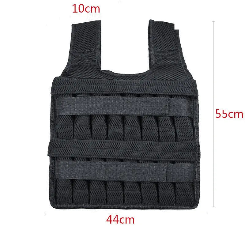 Gilet Zavorrato Sportivo Running – Gilet Pesi Allenamento Traspirante Nero, Capacità 15kg o 35kg No Pesi - N.1 Online