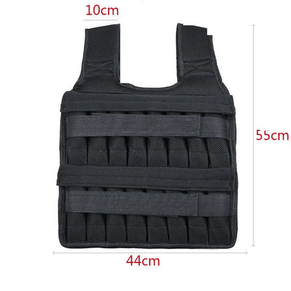 Gilet Zavorrato Sportivo Running – Gilet Pesi Allenamento Traspirante Nero, Capacità 15kg o 35kg No Pesi - N.1 Online