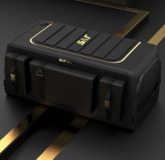 Organizer da Bagagliaio Auto Pieghevole in Tessuto Oxford – Borsa Portaoggetti con Scomparti e Manici, 60x30x30cm - N.1 Online