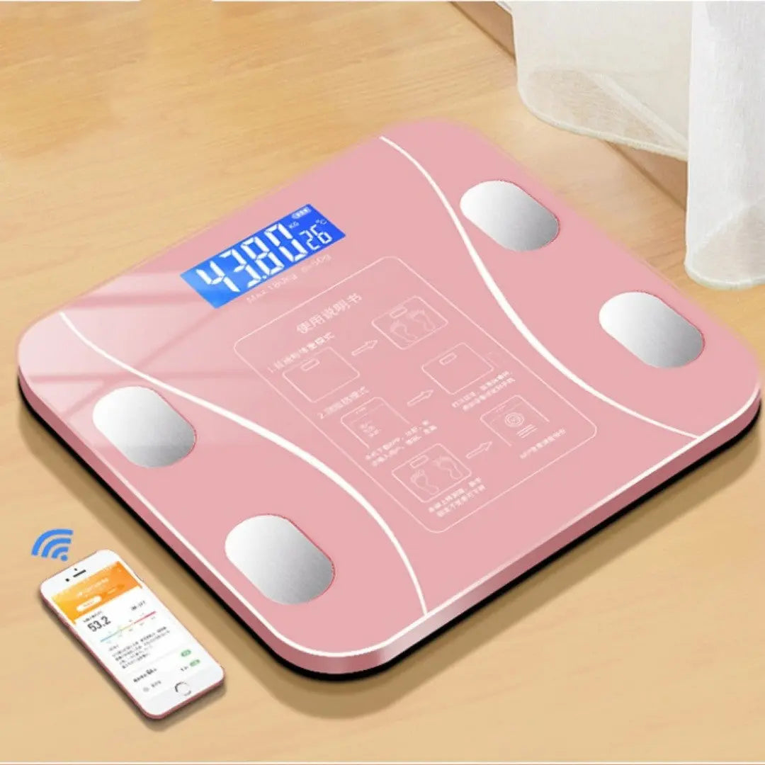 Bilancia Pesapersone Digitale Intelligente con Misurazione Grasso Corporeo – Peso fino a 180kg, Vetro Temperato 5mm - N.1 Online