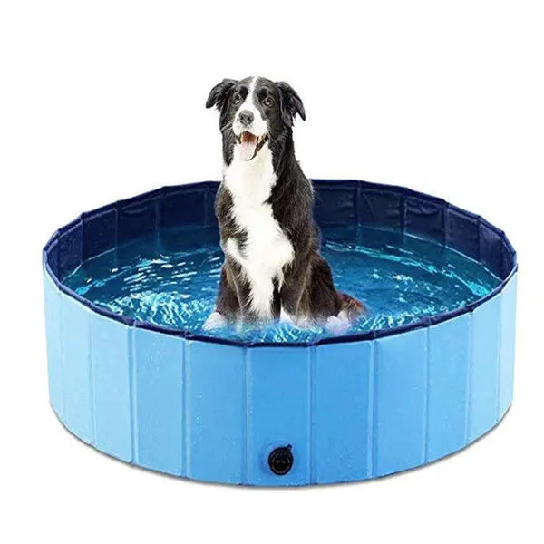 Piscina Pieghevole per Cani e Animali Domestici – Vasca da Bagno in PVC Resistente, Portatile con Scarico Rapido - N.1 Online