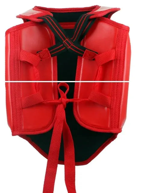 Protezione Torace Boxe in PU – Scudo Monoblocco per Allenamento Fitness, Taglie S/M/L, Colori Rosso, Blu e Nero - N.1 Online