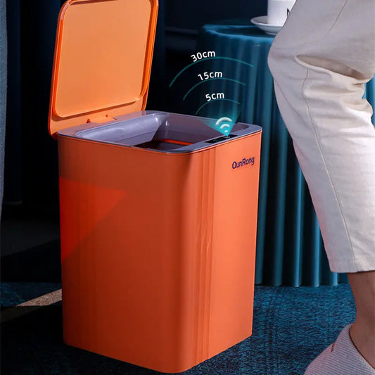 Cestino Smart Automatico con Sensore a Induzione – Pattumiera Intelligente per Bagno e Cucina, Design Moderno in Plastica, Vari Colori - N.1 Online