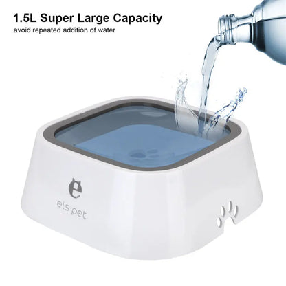 Ciotola Galleggiante Antigoccia per Cani e Gatti 1.5L – Dispenser Acqua Slow Feeder Anti-Trabocco in ABS e PP, da Viaggio e Casa - N.1 Online