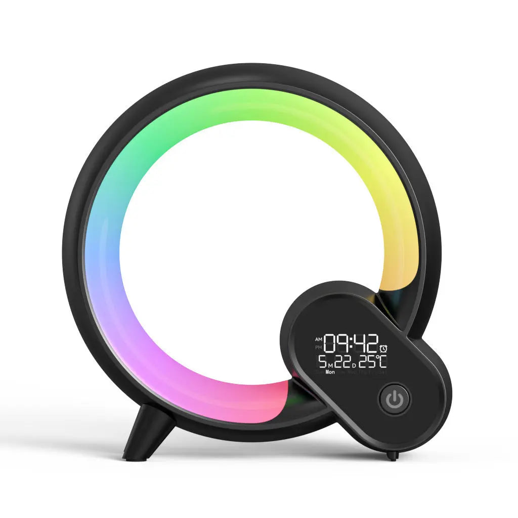 Sveglia Digitale Smart con Simulazione Alba, Luce LED RGB, Audio Bluetooth e Controllo da App – Design Moderno Q - N.1 Online