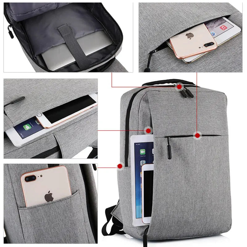 Zaino USB Antifurto per Laptop – Zaino da Viaggio Unisex in Nylon per Scuola, Lavoro, Università - N.1 Online