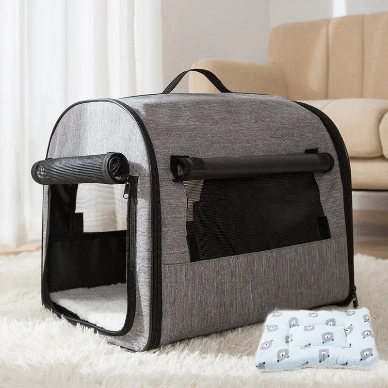 Trasportino Zaino per Cani e Gatti da Viaggio – Gabbia Portatile Lavabile in Tessuto Oxford, Traspirante e Impermeabile, Design Pieghevole - N.1 Online