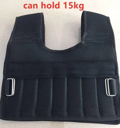 Gilet Zavorrato Sportivo Running – Gilet Pesi Allenamento Traspirante Nero, Capacità 15kg o 35kg No Pesi - N.1 Online