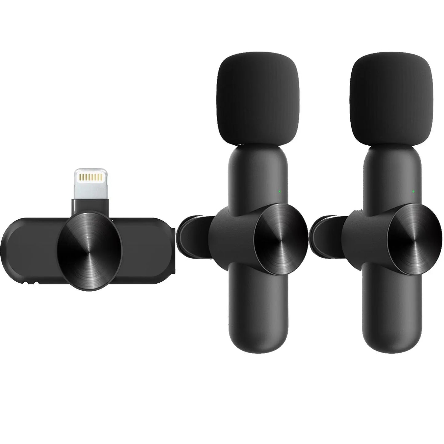 Microfono Lavalier Wireless 2.4G 1 a 2 con Cancellazione del Rumore – Plug and Play, Compatibile con Smartphone, PC e Tablet - N.1 Online