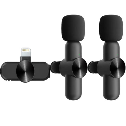 Microfono Lavalier Wireless 2.4G 1 a 2 con Cancellazione del Rumore – Plug and Play, Compatibile con Smartphone, PC e Tablet - N.1 Online