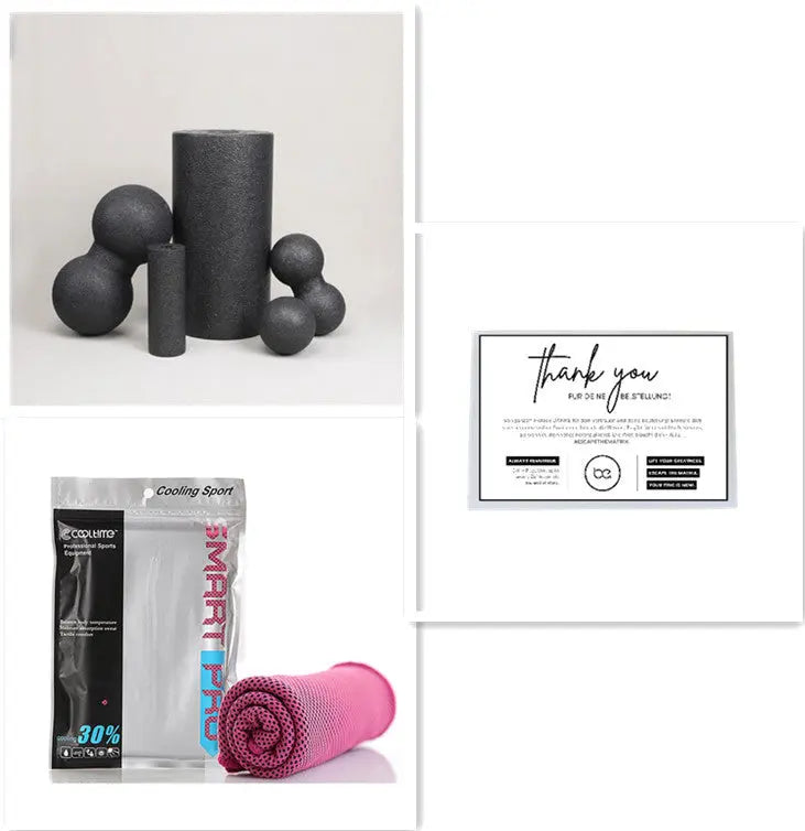 Set Rullo Foam Roller Yoga EPP + Palla Massaggio Arachide – Colonna Per Fascia Muscolare Omaggio - N.1 Online