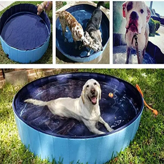Piscina Pieghevole per Cani e Animali Domestici – Vasca da Bagno in PVC Resistente, Portatile con Scarico Rapido - N.1 Online