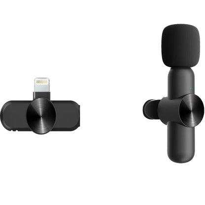 Microfono Lavalier Wireless 2.4G 1 a 2 con Cancellazione del Rumore – Plug and Play, Compatibile con Smartphone, PC e Tablet - N.1 Online