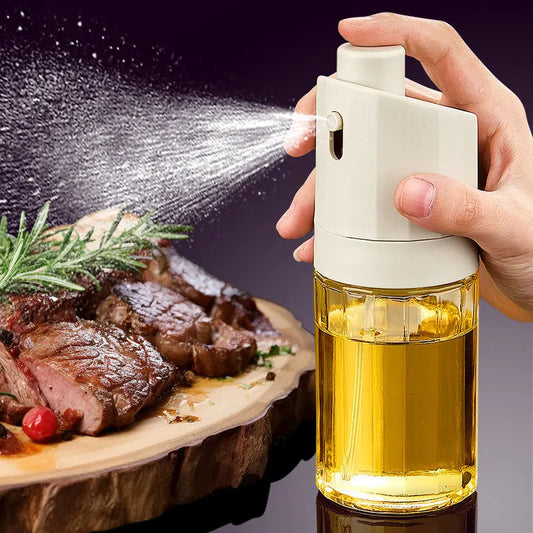 Dispenser Olio da Cucina 2-in-1 in Vetro – Spruzzatore con Pressione per Condimenti, Barbecue e Frittura, Design Moderno - N.1 Online