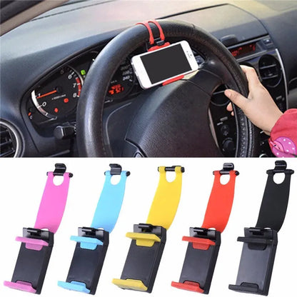 Supporto Telefono da Volante Universale – Clip Regolabile per Smartphone fino a 6.5", Compatibile con iPhone, Samsung, Huawei, GPS, Vivavoce Sicuro in Auto - N.1 Online
