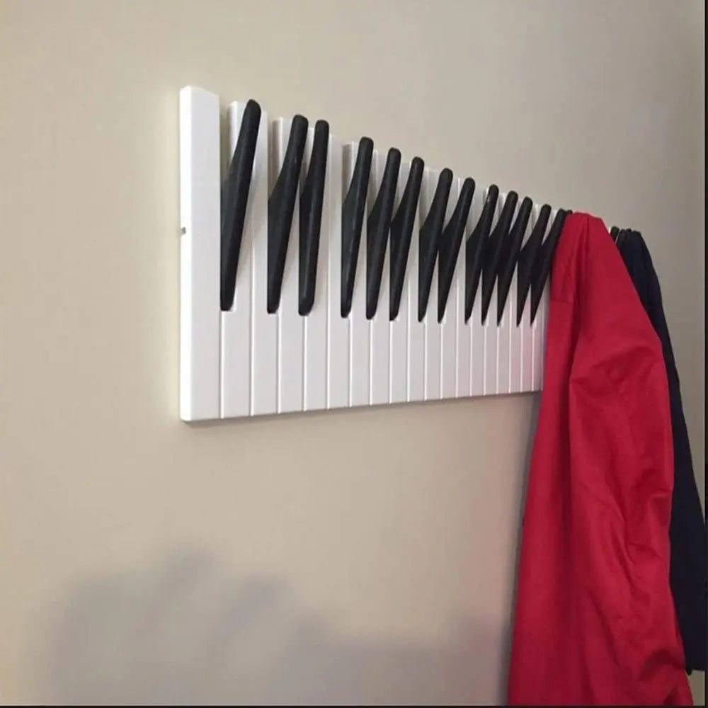 Appendiabiti da Parete in Legno a Forma di Tastiera – Gancio Decorativo Stile Pianoforte, Elegante e Salvaspazio - N.1 Online