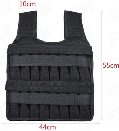 Gilet Zavorrato Sportivo Running – Gilet Pesi Allenamento Traspirante Nero, Capacità 15kg o 35kg No Pesi - N.1 Online